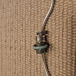 Pandora Glass bead with Harley Davidson bead and tire spacers